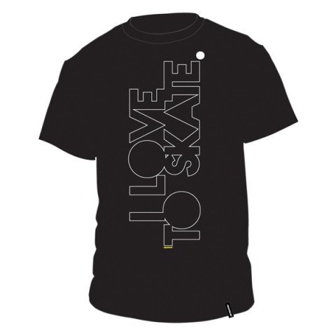 T-shirts - Powerslide - I Love To Skate II T-shirt - Black T-shirt - Photo 1