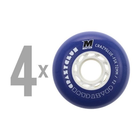 Special Deals - Matter - Crazy Glue F2 72mm 2015 - Violet (4 pcs.) Inline Skate Wheels - Photo 1