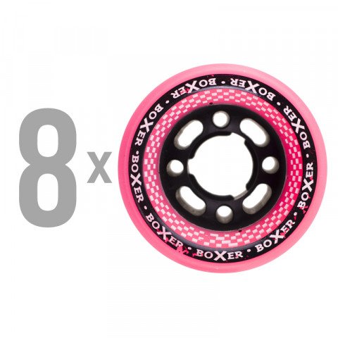 Special Deals - Sure Grip - Boxer 62mmx40mm - Pink (8 pcs.) Inline Skate Wheels - Photo 1