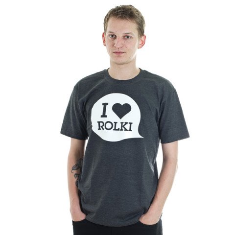 T-shirts - Bladeville - I <3 Rolki T-Shirt - Dark Melange T-shirt - Photo 1