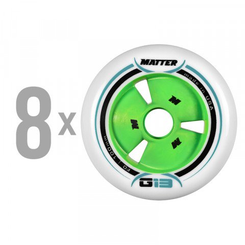 Special Deals - Matter - G13 TR3 100mm F0 2015 (8 pcs.) Inline Skate Wheels - Photo 1