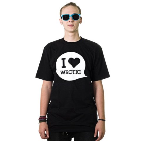T-shirts - Bladeville - I <3 Wrotki T-Shirt - Black T-shirt - Photo 1