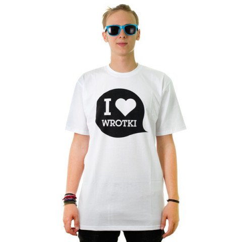 T-shirts - Bladeville - I <3 Wrotki T-Shirt - White T-shirt - Photo 1