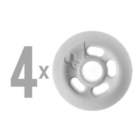 Wheels - Undercover - Grindrock Fluid II 44mm - White (4 pcs) Inline Skate Wheels - Photo 1