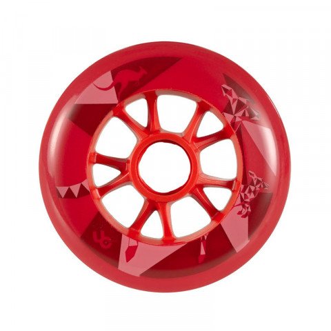 Special Deals - Undercover - Kangaroo 100mm/88a Bullet Radius - Red (1 pcs.) Inline Skate Wheels - Photo 1