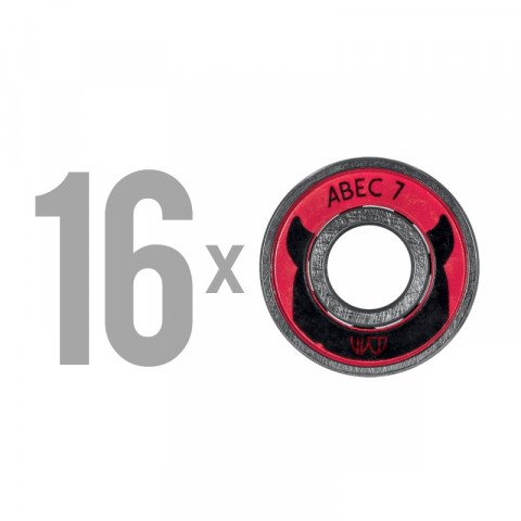 Bearings - Wicked - Abec 7 Freespin 608 (16 pcs.) - Inline Inline Skate Bearing - Photo 1