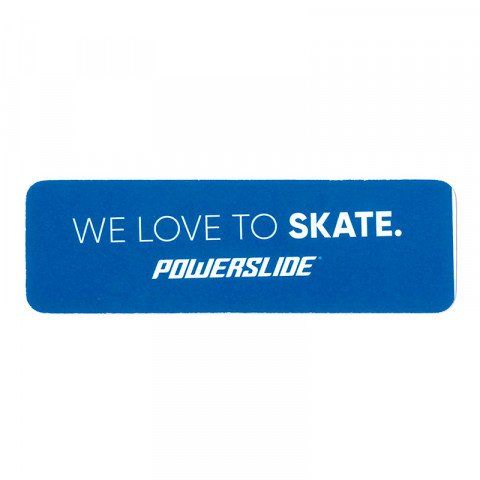 Banners / Stickers / Posters - Powerslide We Love To Skate Logo Sticker - Blue - Photo 1