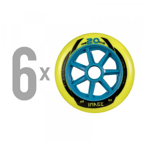 Special Deals - Matter - Image 125mm F1 (6 pcs.) Inline Skate Wheels - Photo 1