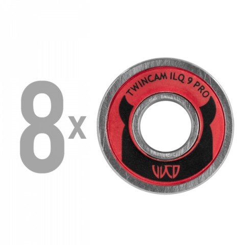 Bearings - Wicked - Twincam ILQ 9 PRO (8 szt.) - Board Inline Skate Bearing - Photo 1