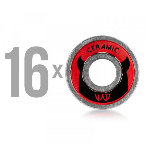 Bearings - Wicked - Hybrid Ceramic (16 pcs.) - Inline Inline Skate Bearing - Photo 1
