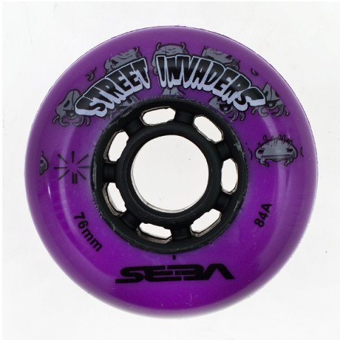 Wheels - Seba - Street Invaders 76mm/84a - Violet (1 pcs.) Inline Skate Wheels - Photo 1