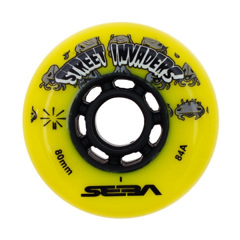 Special Deals - Seba - Street Invaders 80mm/84a - Yellow (1 pcs.) Inline Skate Wheels - Photo 1