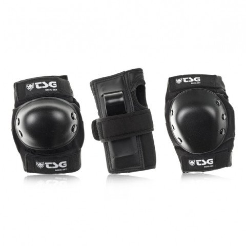 Pads - TSG Basic Tri-Pack - Black Protection Gear - Photo 1