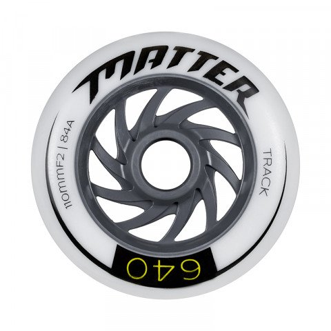 Special Deals - Matter - Propel 640 110mm F2 84a (1 pcs.) - White/Grey Inline Skate Wheels - Photo 1