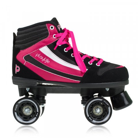 Quads - Playlife - Groove - Black/Pink Roller Skates - Photo 1