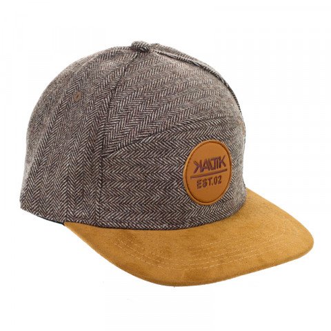 Caps - Kaltik - Wool 5 Panel Hat - Brown - Photo 1