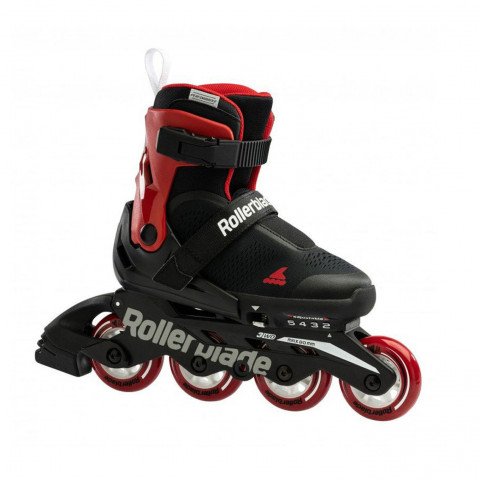 Skates - Rollerblade Microblade Free - Black/Red Inline Skates - Photo 1