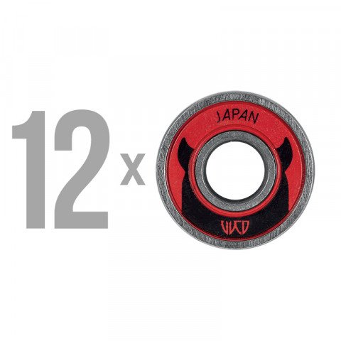 Bearings - Wicked - Japan (12 pcs..) - Inline Tube Inline Skate Bearing - Photo 1
