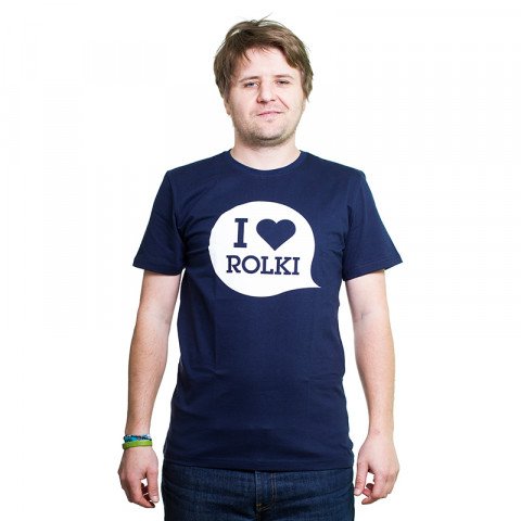 T-shirts - I Love Rolki - Classic T-shirt - Navy T-shirt - Photo 1