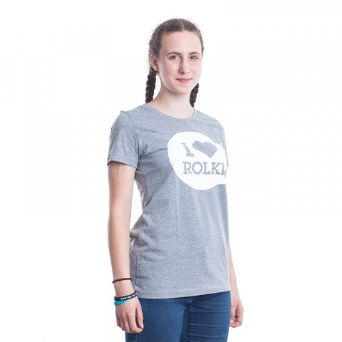 T-shirts - I Love Rolki - Classic Women T-shirt - Melange T-shirt - Photo 1