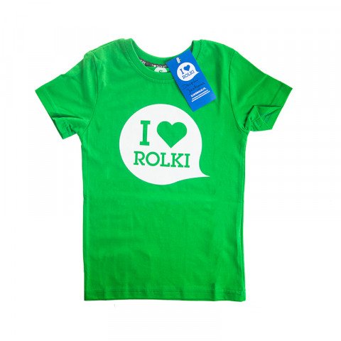 T-shirts - I Love Rolki - Classic Kids T-shirt - Green T-shirt - Photo 1