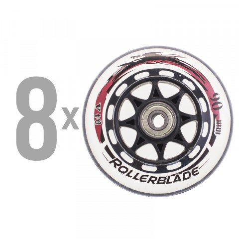 Special Deals - Rollerblade - Wheels Pack 90mm/84a + SG9 Bearings (8 pcs.) Inline Skate Wheels - Photo 1