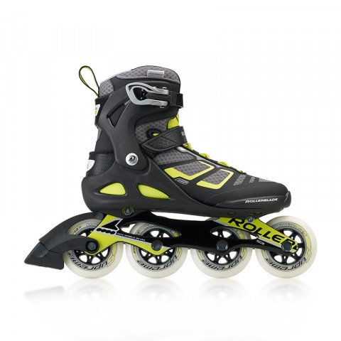 Skates - Rollerblade - Macroblade 90 - Black/Lime Inline Skates - Photo 1