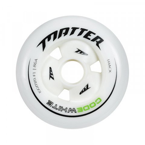 Wheels - Matter - Code White 100mm F1 86a (1 pcs.) Inline Skate Wheels - Photo 1