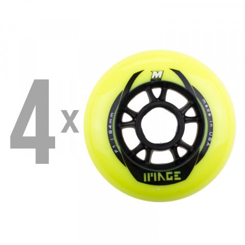 Special Deals - Matter - Image F1 84mm - Yellow (4 pcs.) Inline Skate Wheels - Photo 1