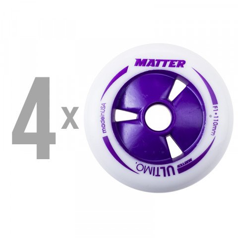 Special Deals - Matter - Ultimo 110mm F1 (8 pcs.) - Violet - Ex-Display Inline Skate Wheels - Photo 1