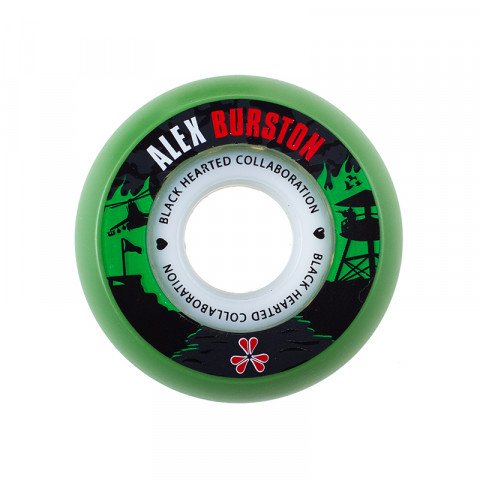 Wheels - BHC - Alex Burston 60mm/90a - Green Inline Skate Wheels - Photo 1