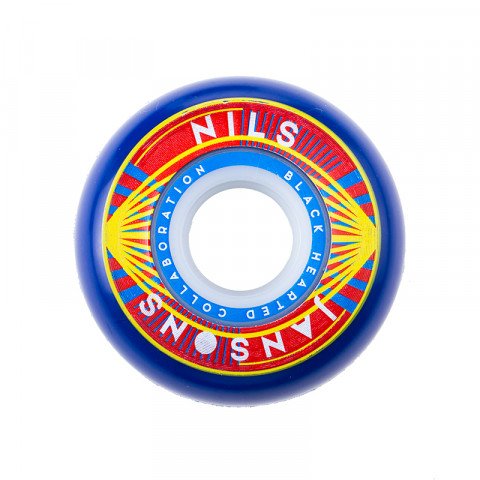 Wheels - BHC - Nils Jansons 64mm/90a - Blue Inline Skate Wheels - Photo 1