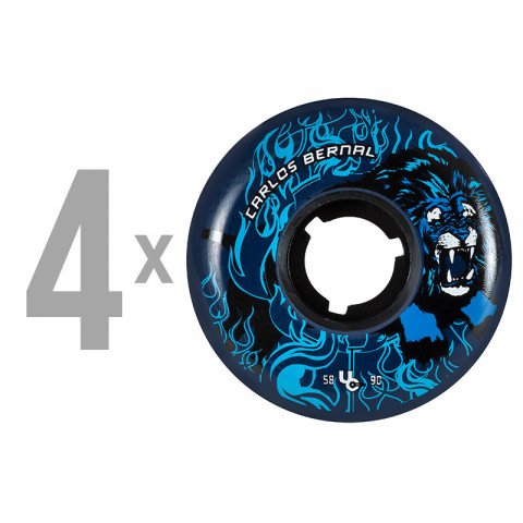 Special Deals - Undercover - Circus Line Carlos Bernal 58mm/90a 2nd Ed. (4 szt.) Inline Skate Wheels - Photo 1
