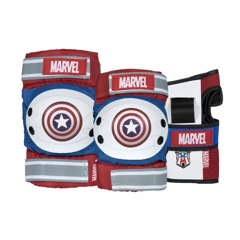 Pads - Powerslide - Captain America - Tri-Pack Protection Gear - Photo 1