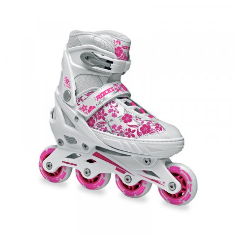 Skates - Roces - Compy 8.0 Girl - White/Pink - Ex Display Inline Skates - Photo 1