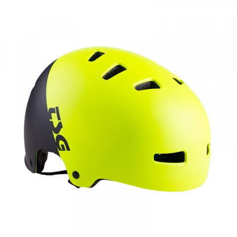 Helmets - TSG - Evolution Youth - Divided Acid Yellow-Black - Ex Display Helmet - Photo 1