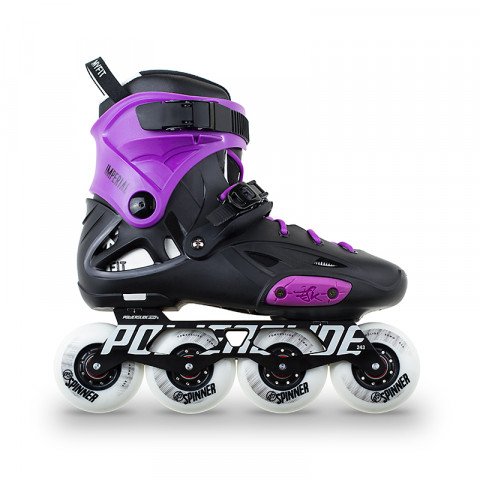 Skates - Powerslide - Imperial One 80 - Black/Purple Inline Skates - Photo 1