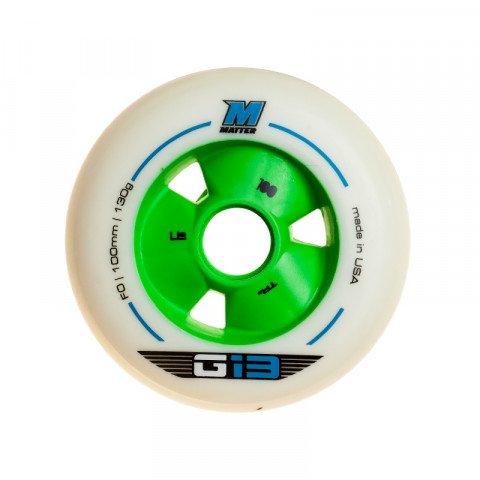Wheels - Matter - G13 TR 3 100mm F0 - Białe (1 pcs.) Inline Skate Wheels - Photo 1