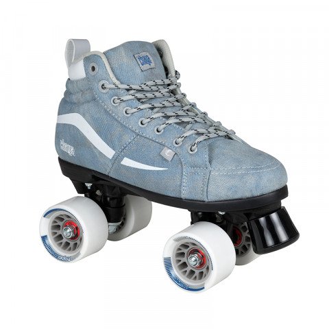 Chaya Glide Denim Quad Skates Jeans Rollschuhe Powerslide Rollerskates 