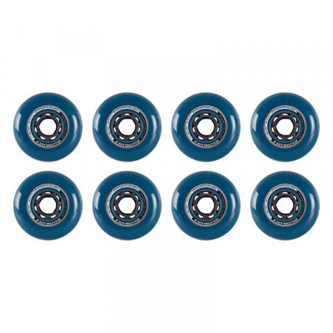 Wheels - Rollerblade - Hydrogen Urban 80mm/85a (8 pcs.) - Petrol Blue Inline Skate Wheels - Photo 1