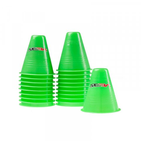 Slalom cones - Seba - Slalom Cones Dual Density - Photo Green (20 pcs.) - Photo 1