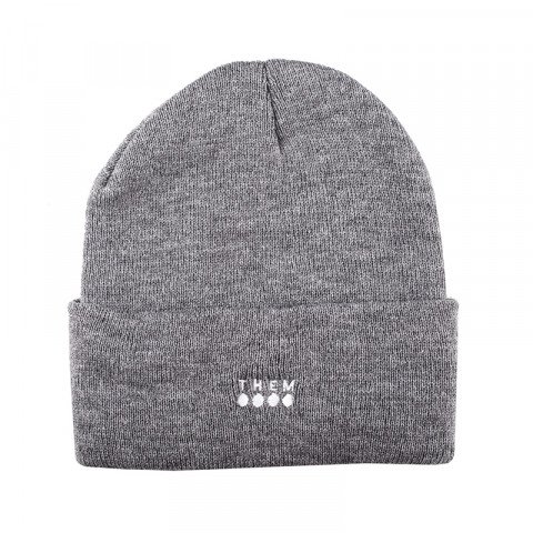 Beanies - THEM - Embroidered - Grey - Beanie - Photo 1