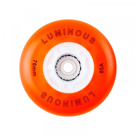 Wheels - Seba - Luminous 76mm/85a - Orange (1 pcs.) Inline Skate Wheels - Photo 1