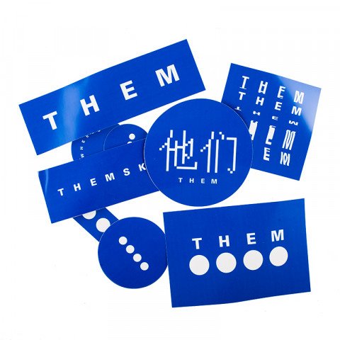 Banners / Stickers / Posters - THEM Sticker Pack - Blue - Photo 1