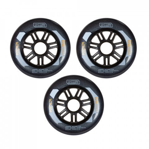 Wheels - Iqon Access 100mm/85a (3 pcs.) - Dark Grey Inline Skate Wheels - Photo 1