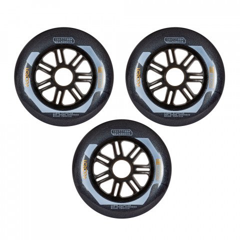 Wheels - Iqon Access 110mm/85a (3 pcs.) - Dark Grey Inline Skate Wheels - Photo 1