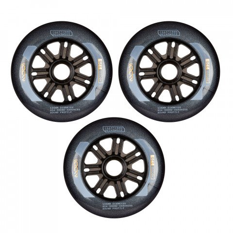 Wheels - Iqon Access 125mm/85a (3 pcs.) - Dark Grey Inline Skate Wheels - Photo 1