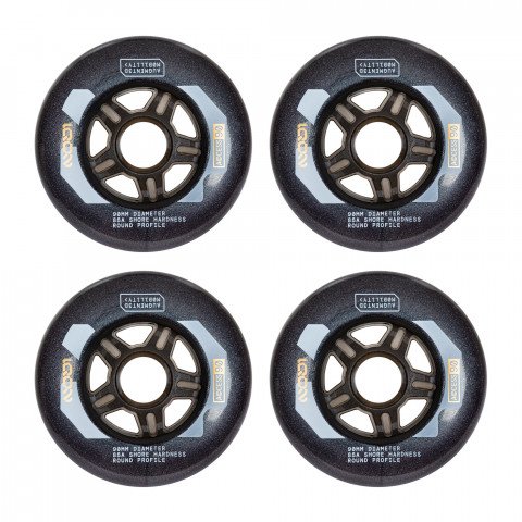 Wheels - Iqon Access 90mm/85a (4 pcs.) - Dark Grey Inline Skate Wheels - Photo 1