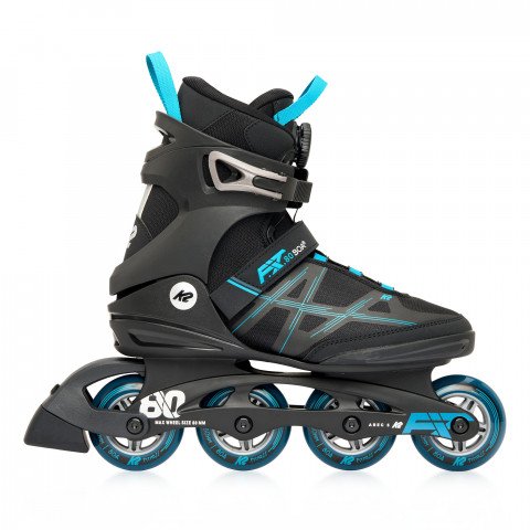 Skates - K2 F.I.T. 80 Boa - Black/Blue Inline Skates - Photo 1