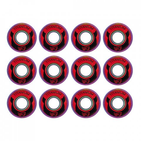 Bearings - Wicked Titanium 8 Balls (12 pcs.) Inline Skate Bearing - Photo 1